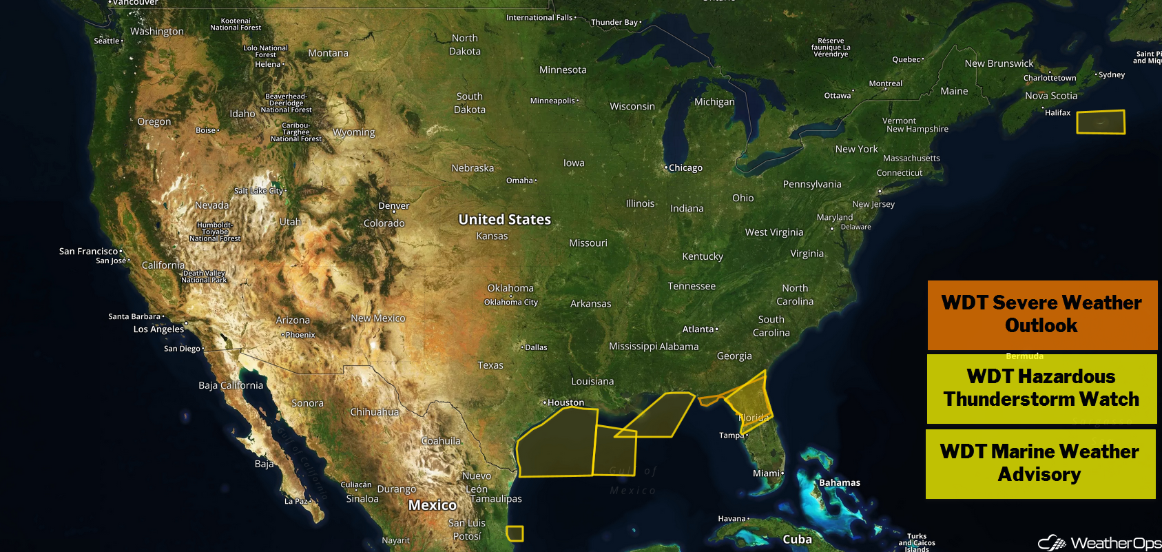 National Weather Summary for Monday, December 3, 2018