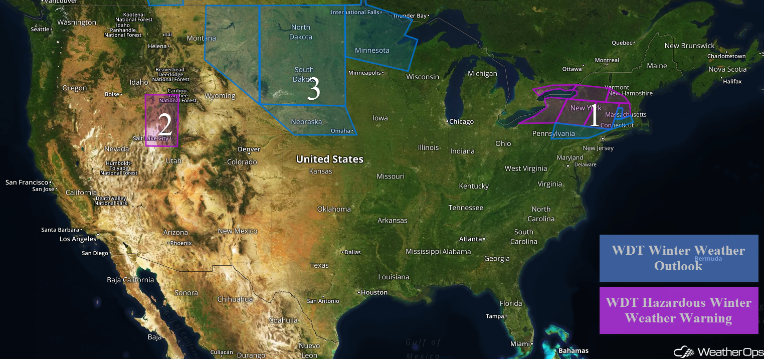 National Weather Summary for Friday, March 2, 2018