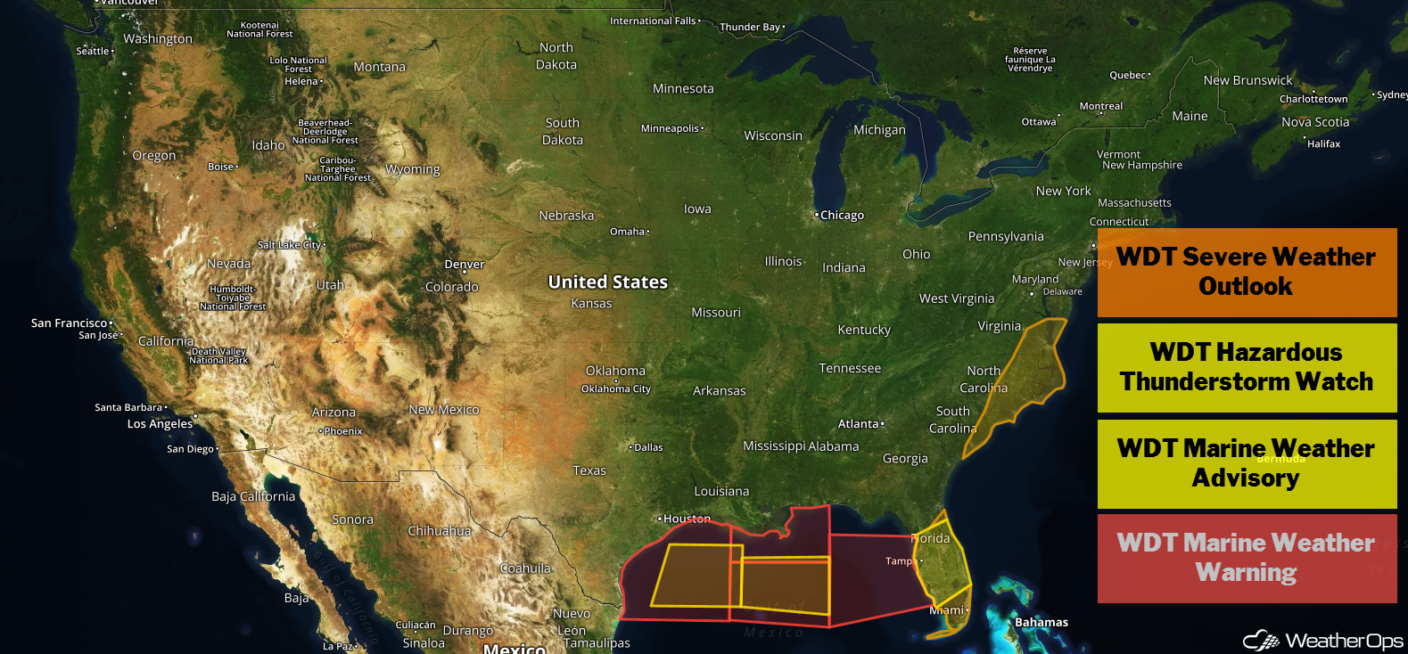 National Weather Summary for Thursday, December 20, 2018
