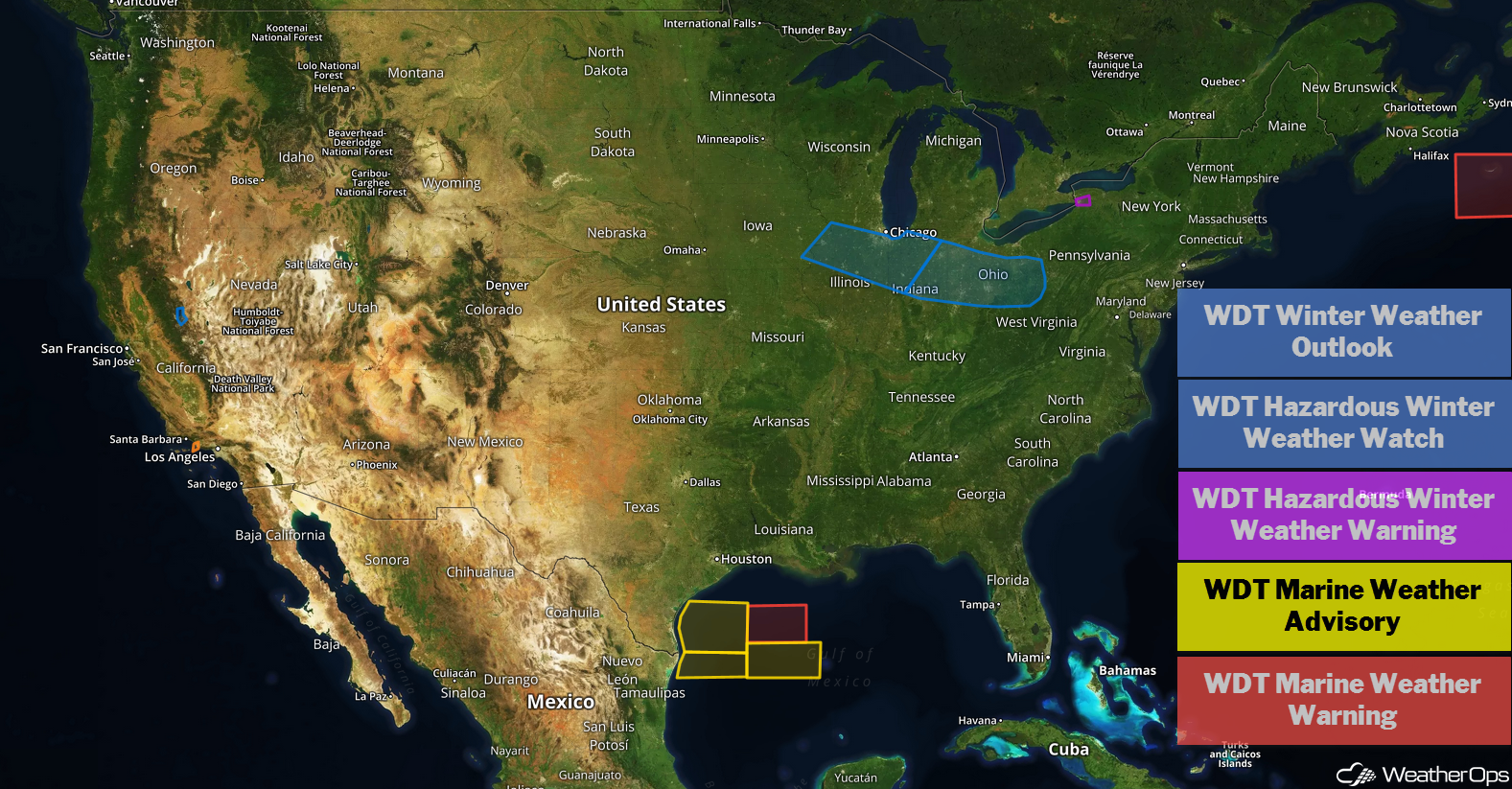 National Weather Summary for Thursday, January 31, 2019