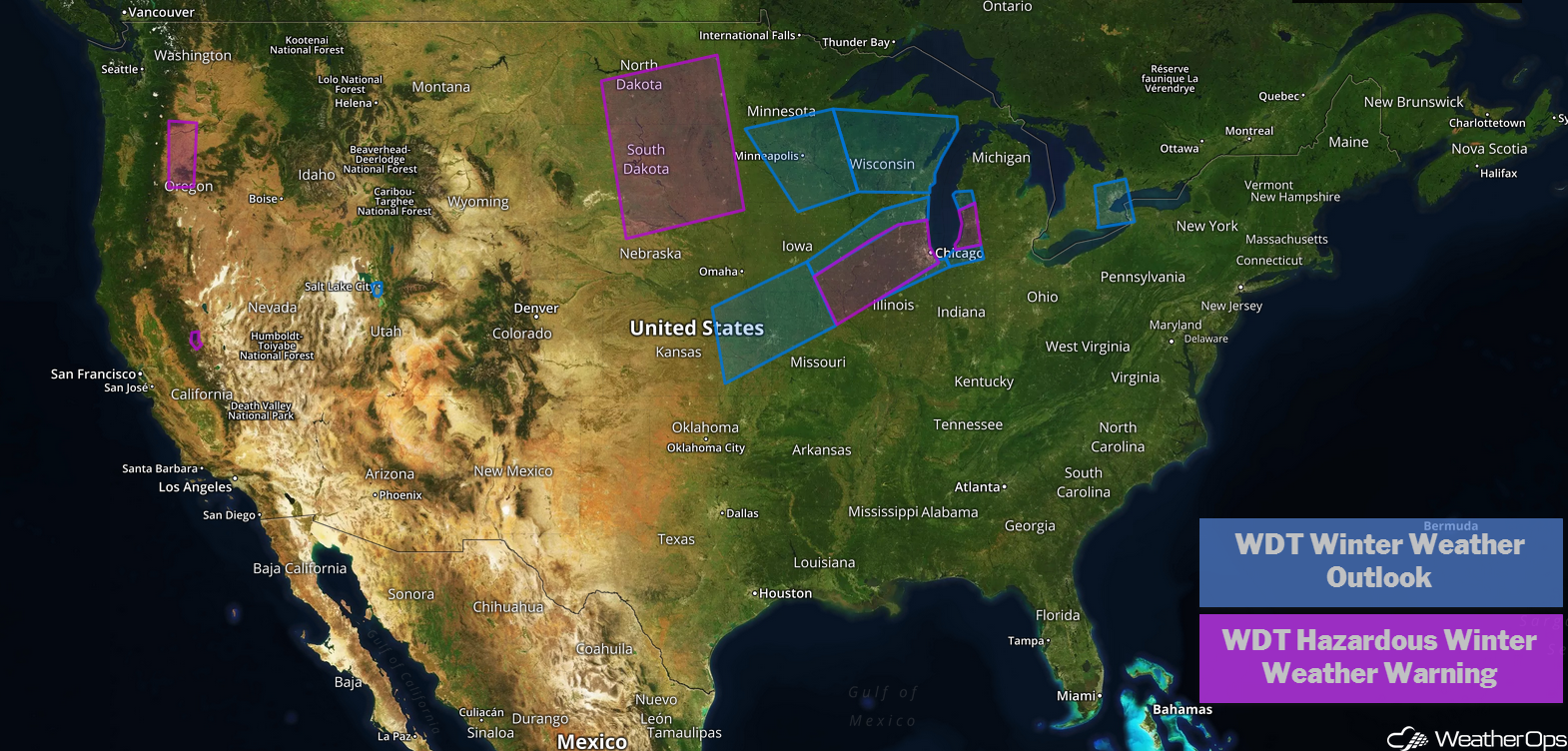 National Weather Summary for Tuesday, February 5, 2019