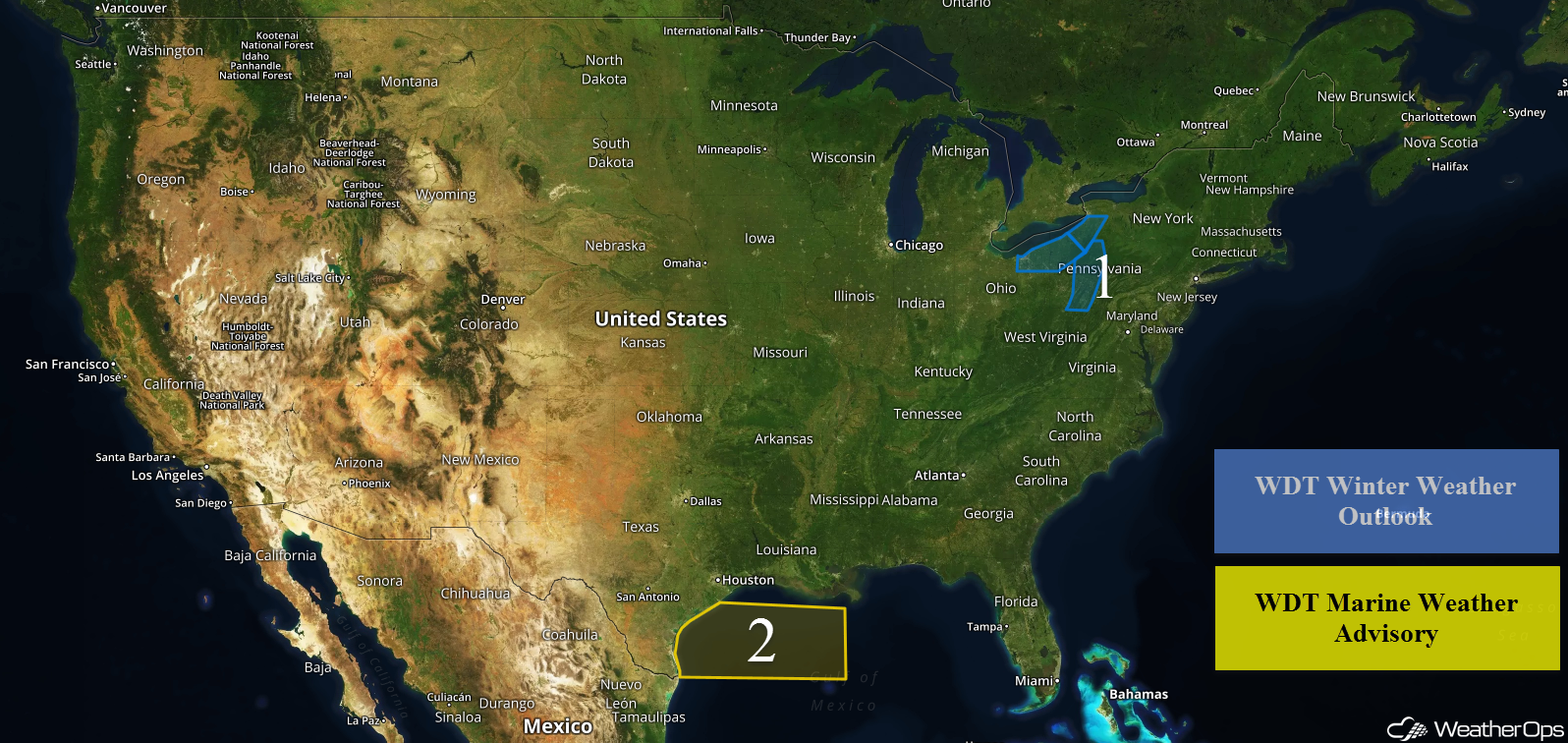 National Weather Summary for Friday, March 9, 2018