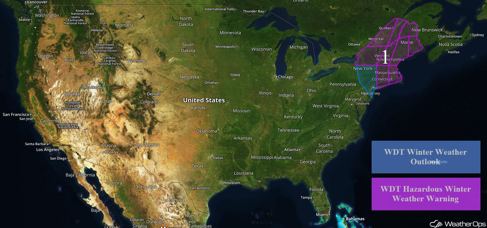 National Weather Summary for Tuesday, March 13, 2018