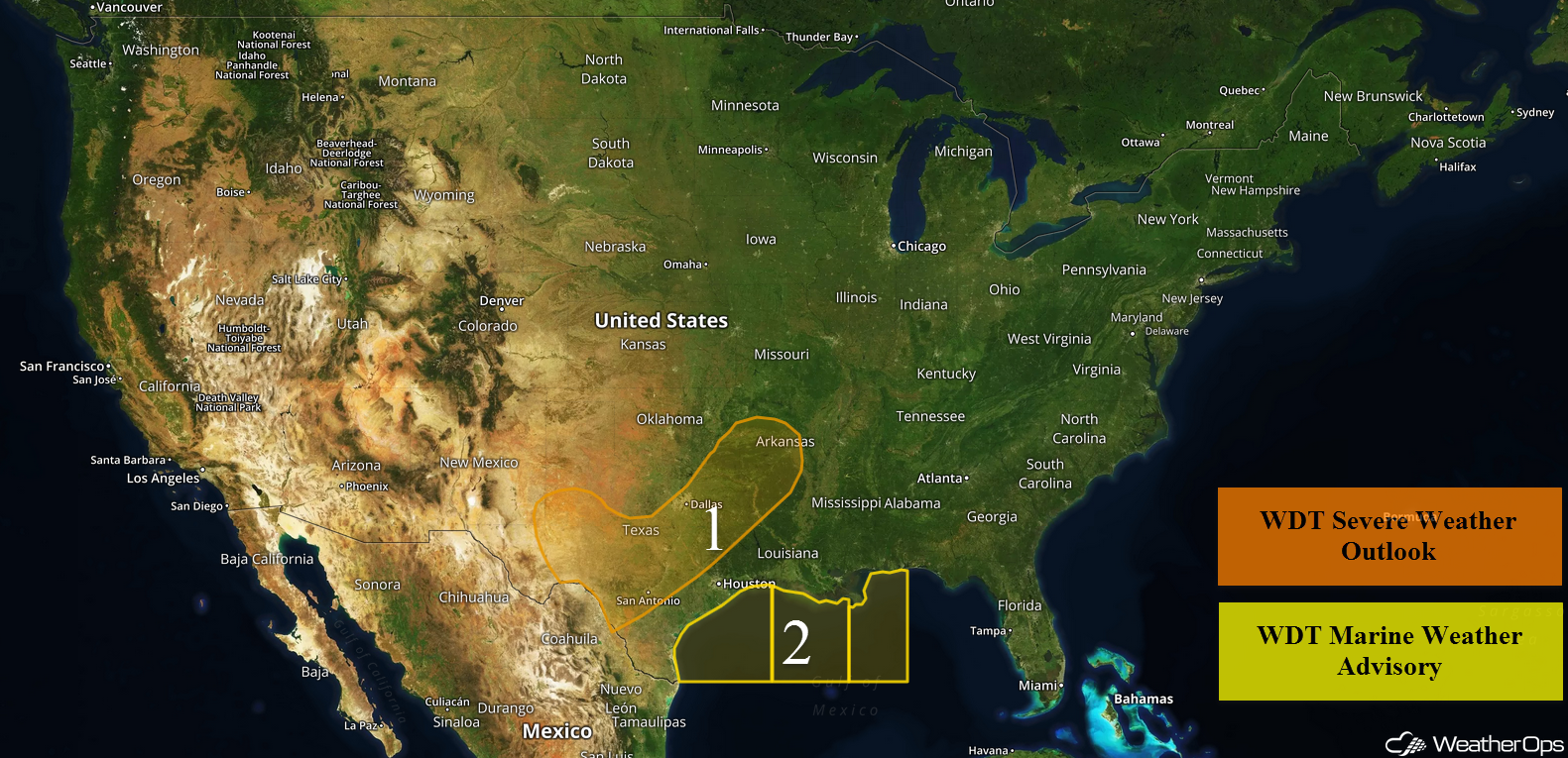 National Weather Summary for Tuesday, March 27, 2018