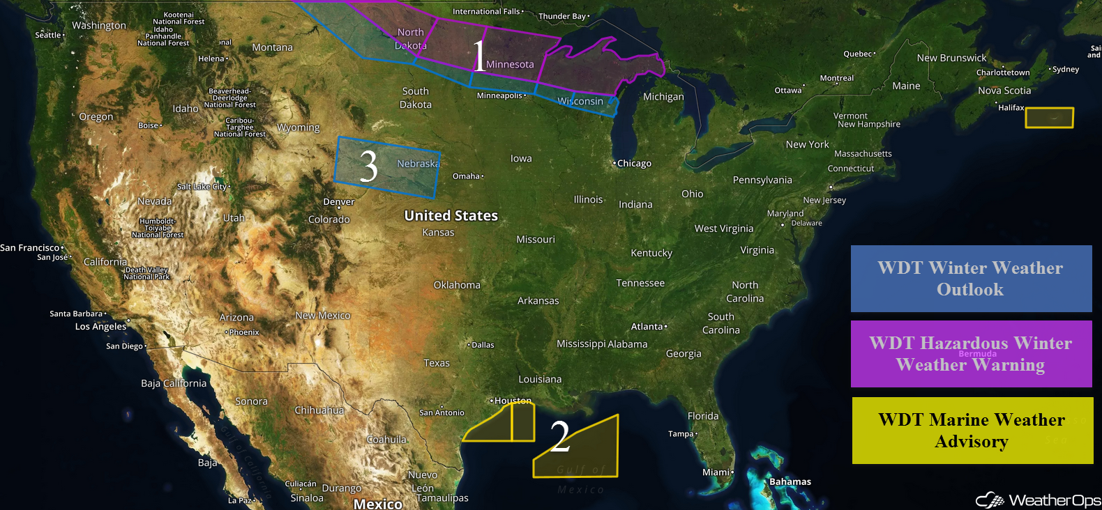 National Weather Summary for Friday, March 30, 2018