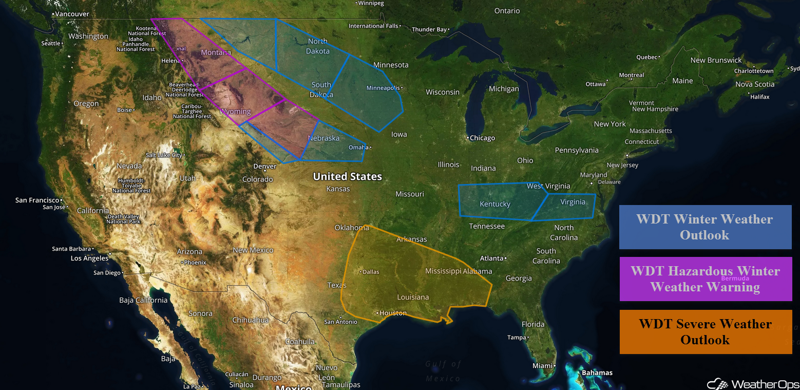 National Weather Summary for Friday, April 6, 2018