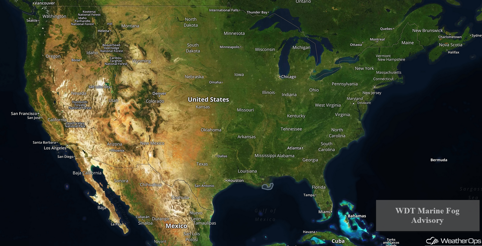 National Weather Summary for Monday, April 9, 2018