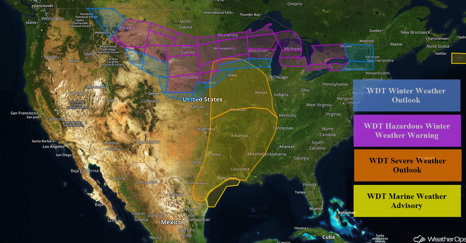 National Weather Summary for Friday, April 13, 2018