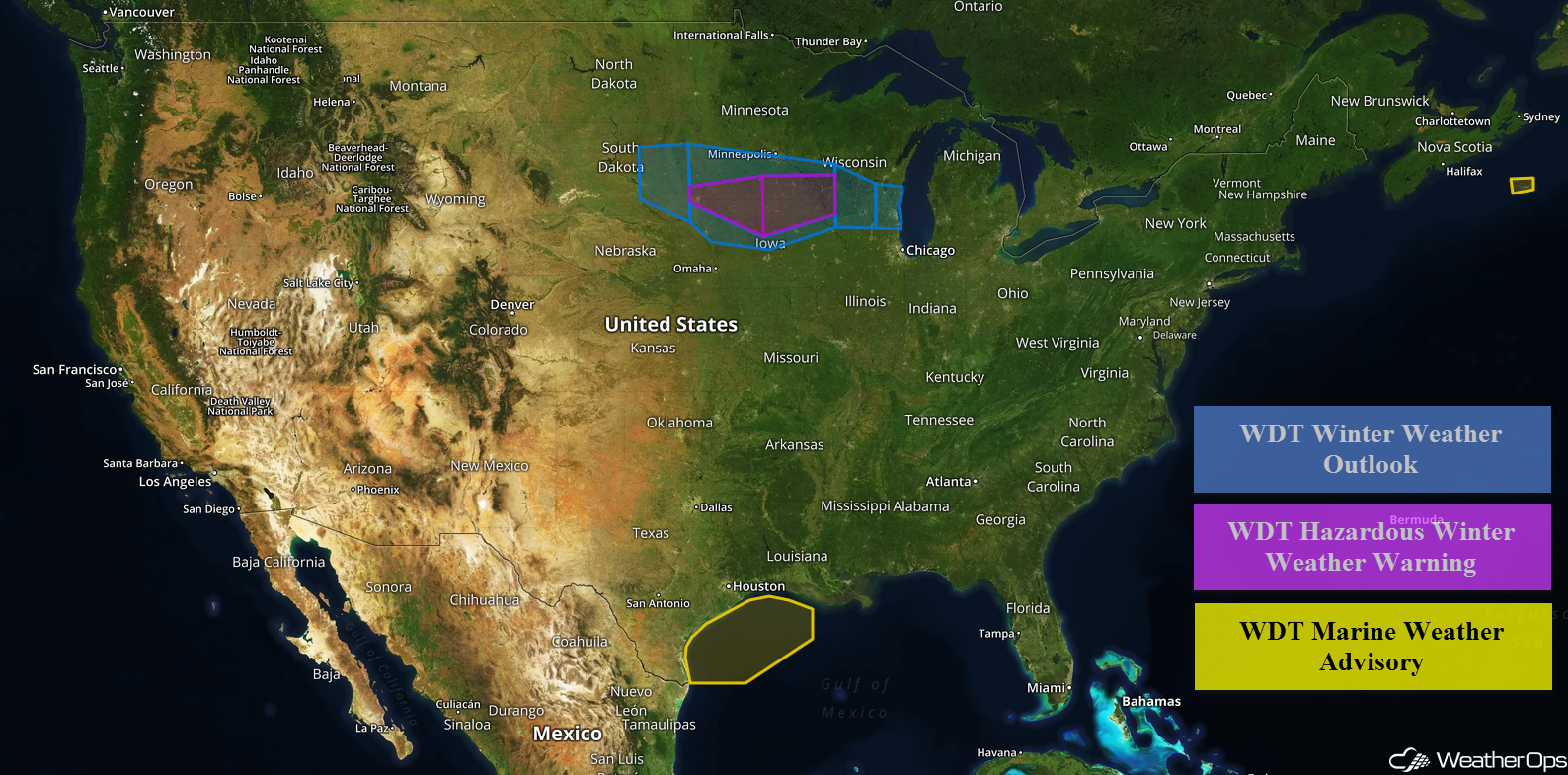 National Weather Summary for Tuesday, April 17, 2018