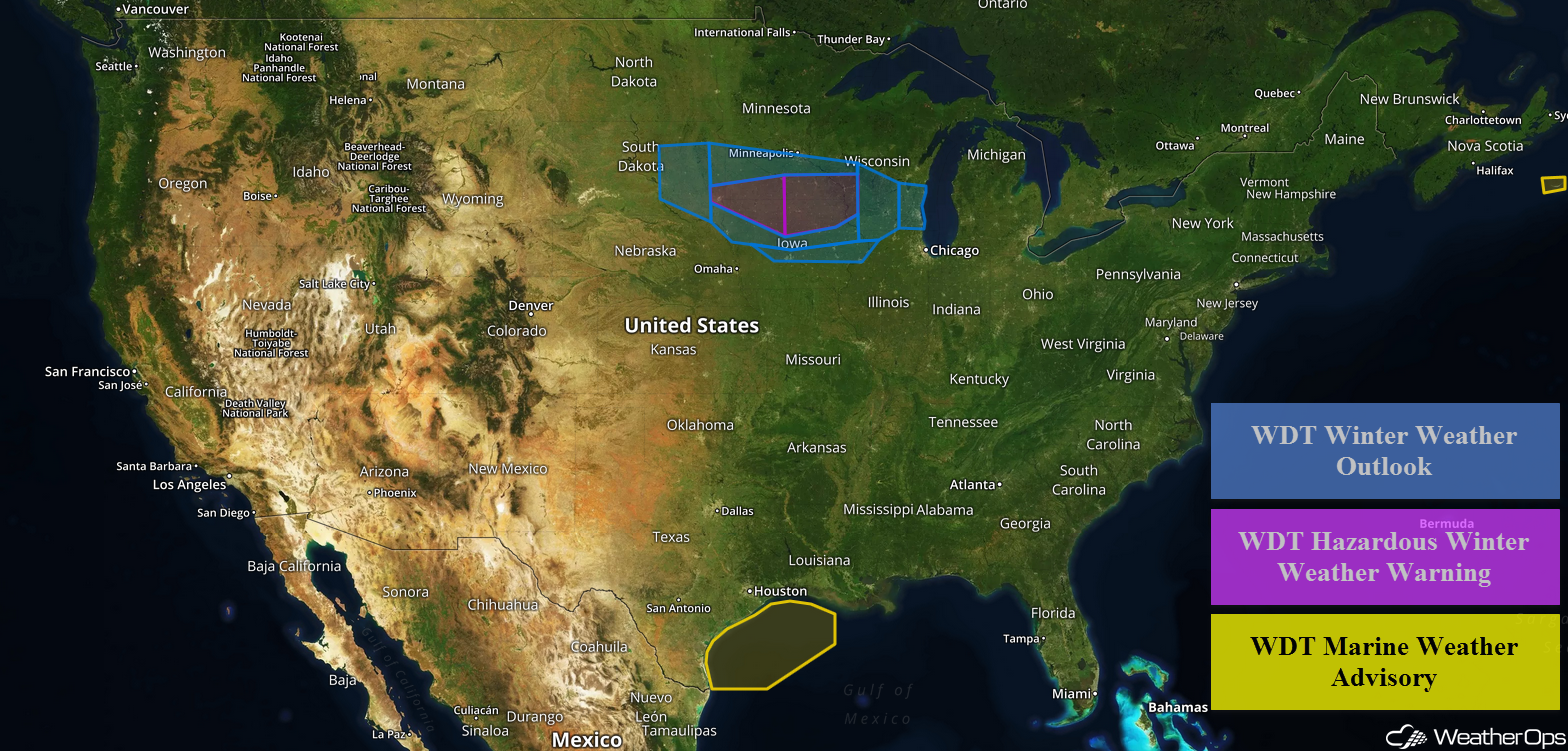 National Weather Summary for Wednesday, April 18, 2018