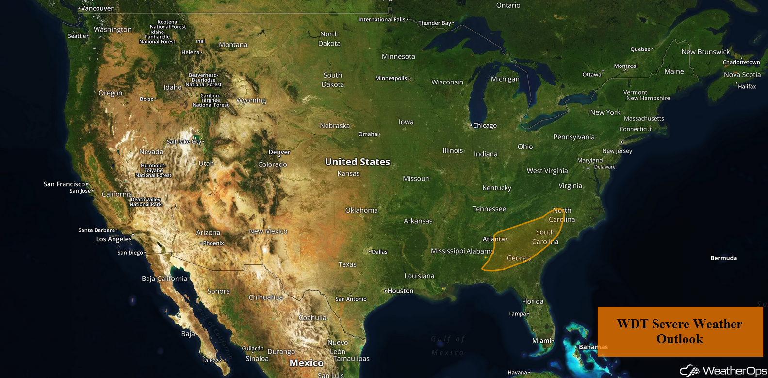 National Weather Summary for Thursday, April 26, 2018