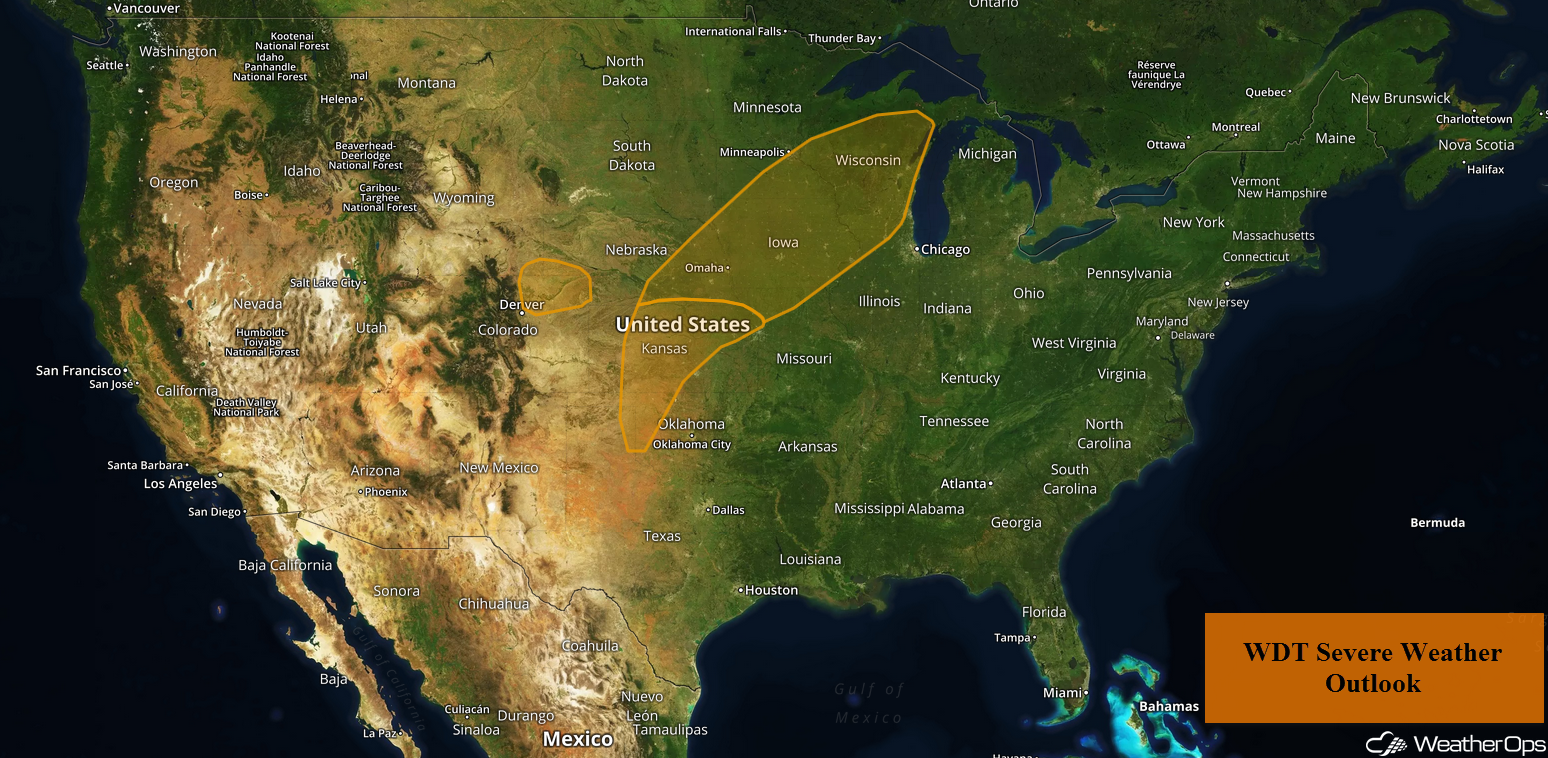 National Weather Summary for Tuesday, May 1, 2018