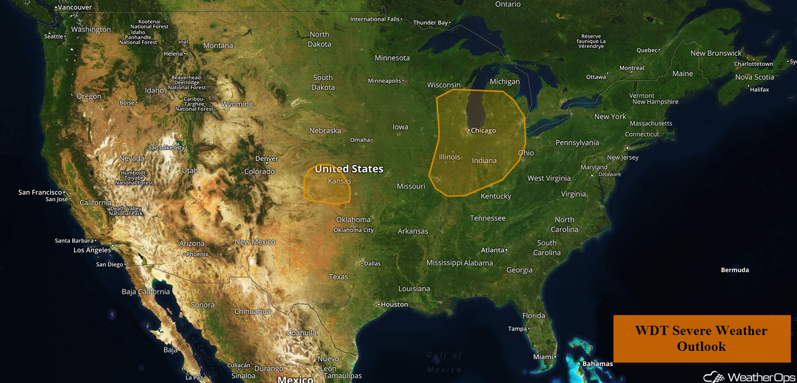 National Weather Summary for Wednesday, May 9, 2018
