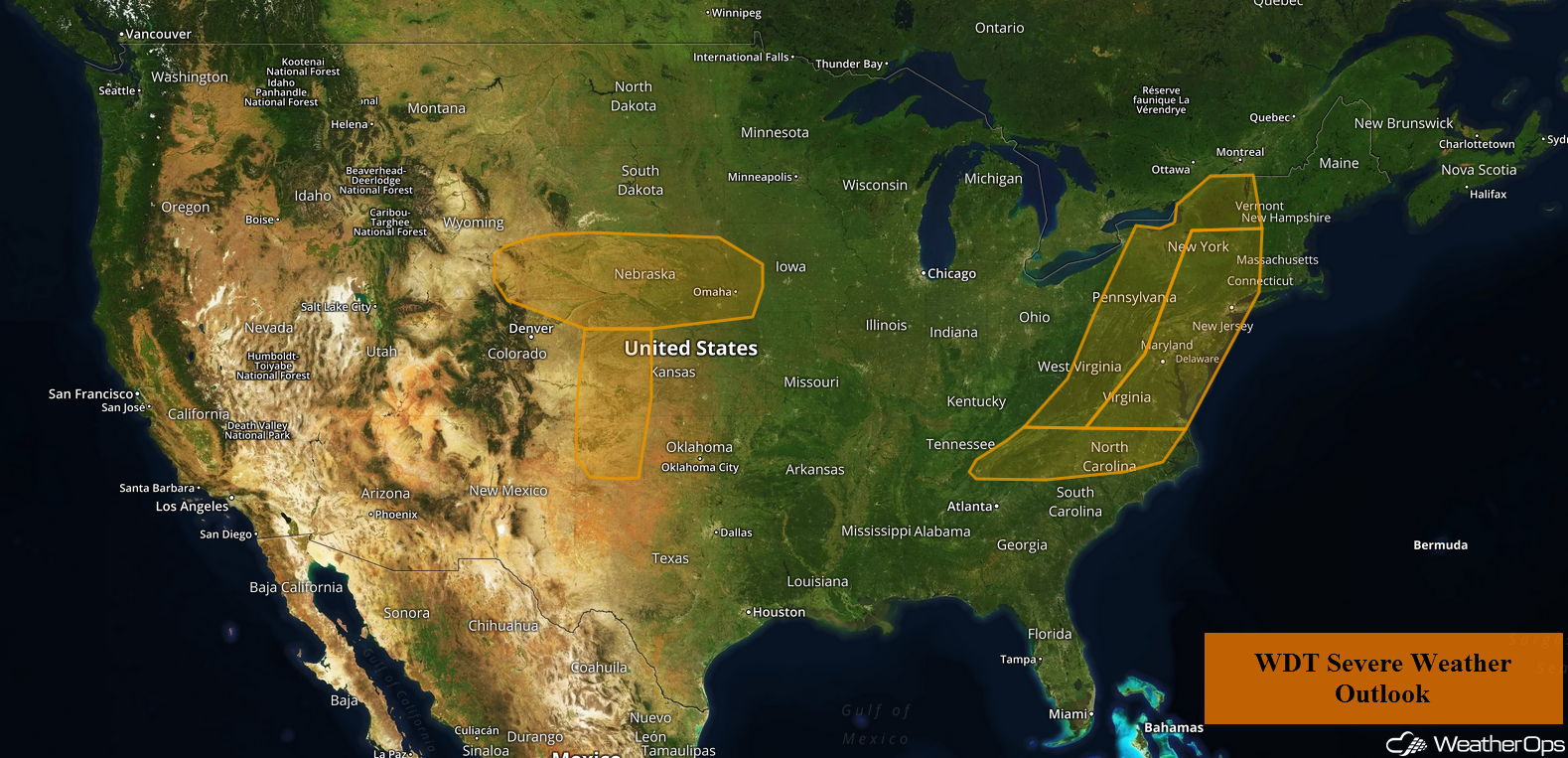 National Weather Summary for Thursday, May 10, 2018