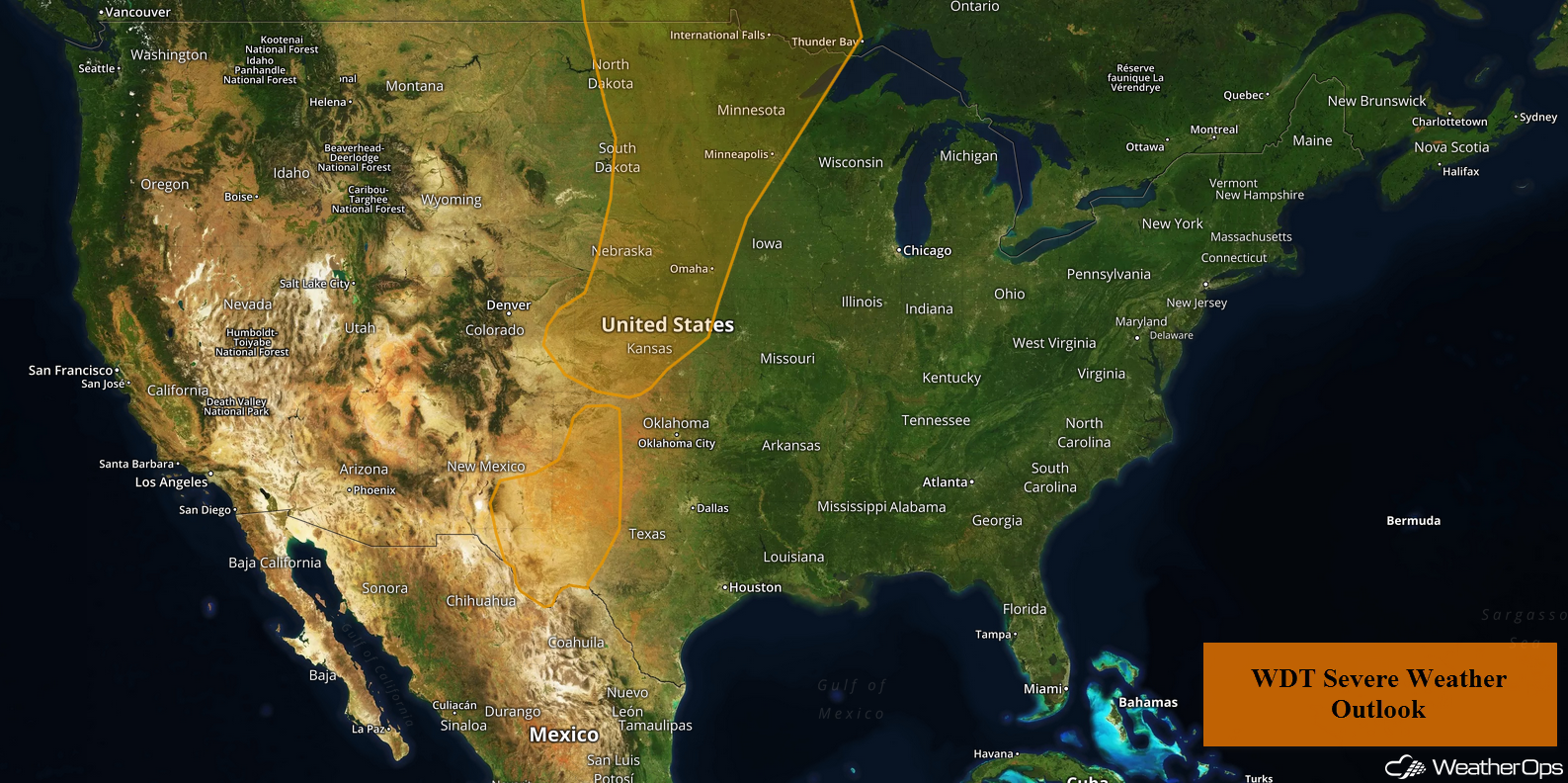 National Weather Summary for Thursday, May 24, 2018
