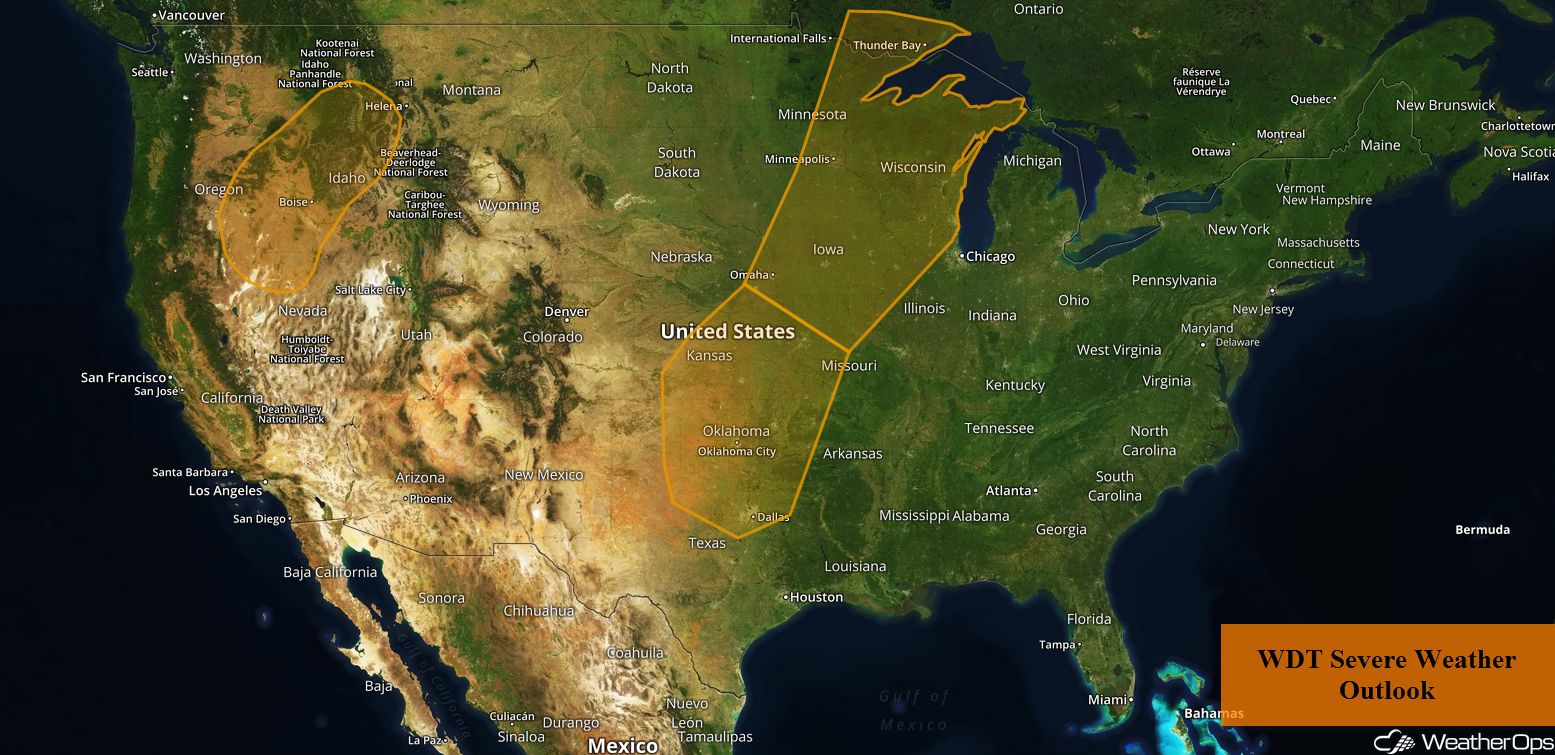 National Weather Summary for Friday, May 25, 2018