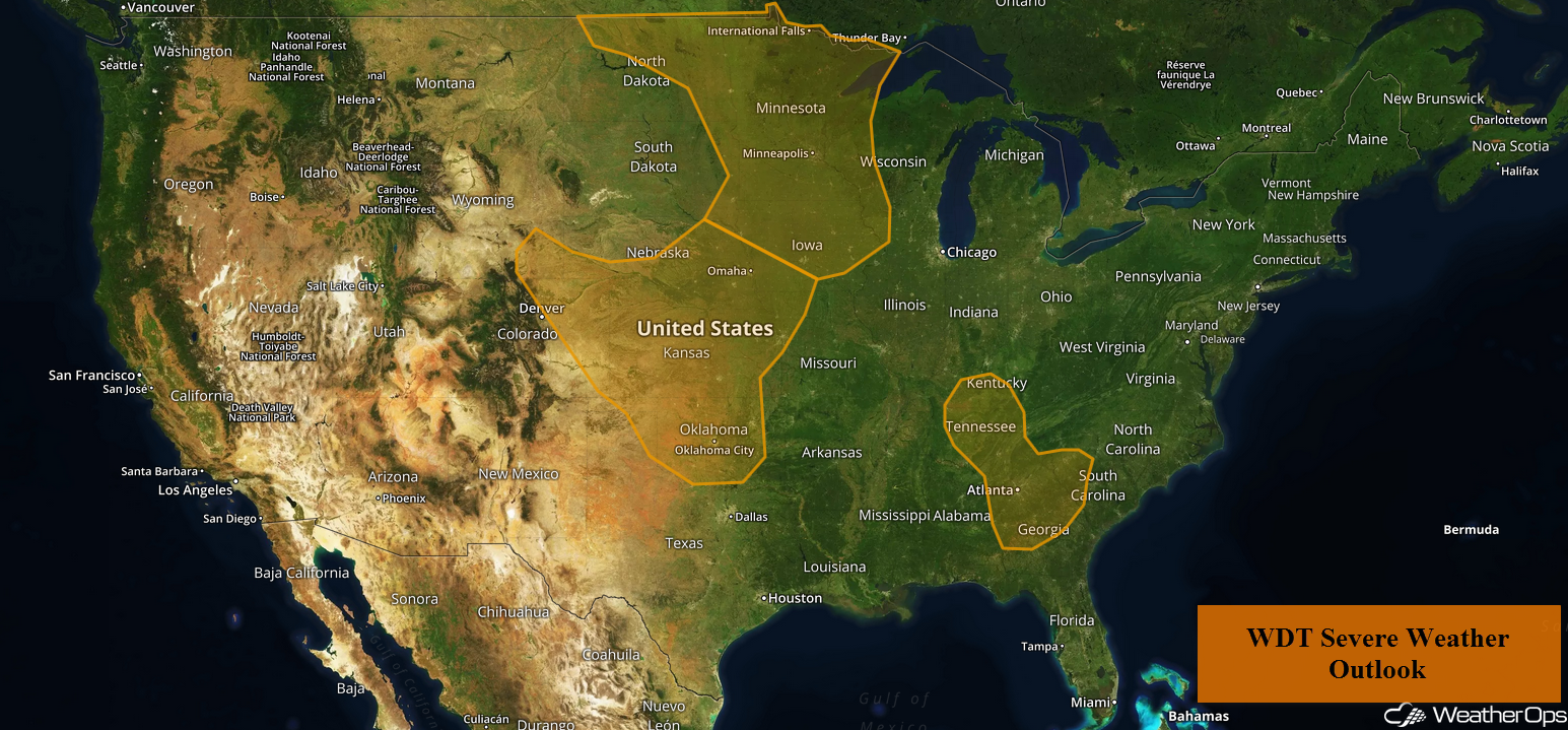 National Weather Summary for Tuesday, May 29, 2018