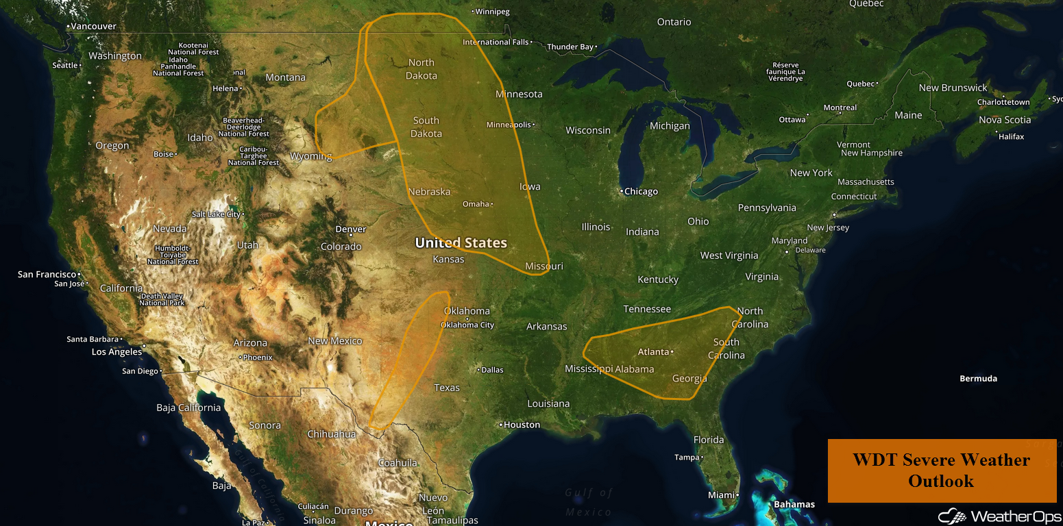 National Weather Summary for Friday, June 1, 2018