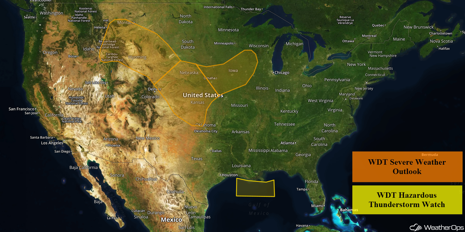 National Weather Summary for Wednesday, June 6, 2018