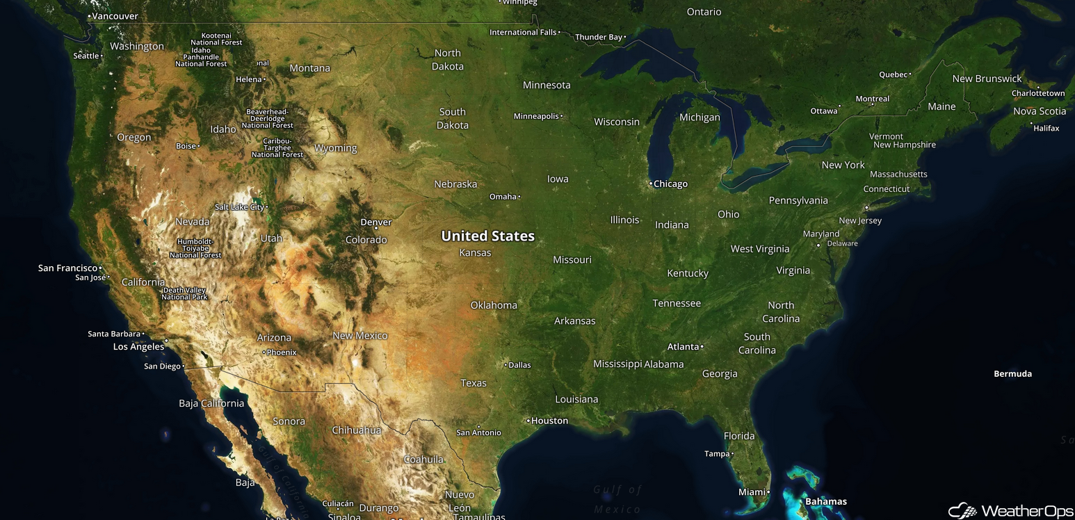 National Weather Summary for Monday, February 12, 2018