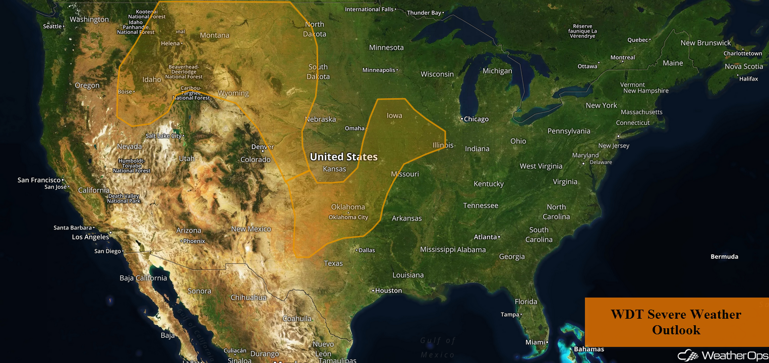 National Weather Summary for Thursday, June 7, 2018